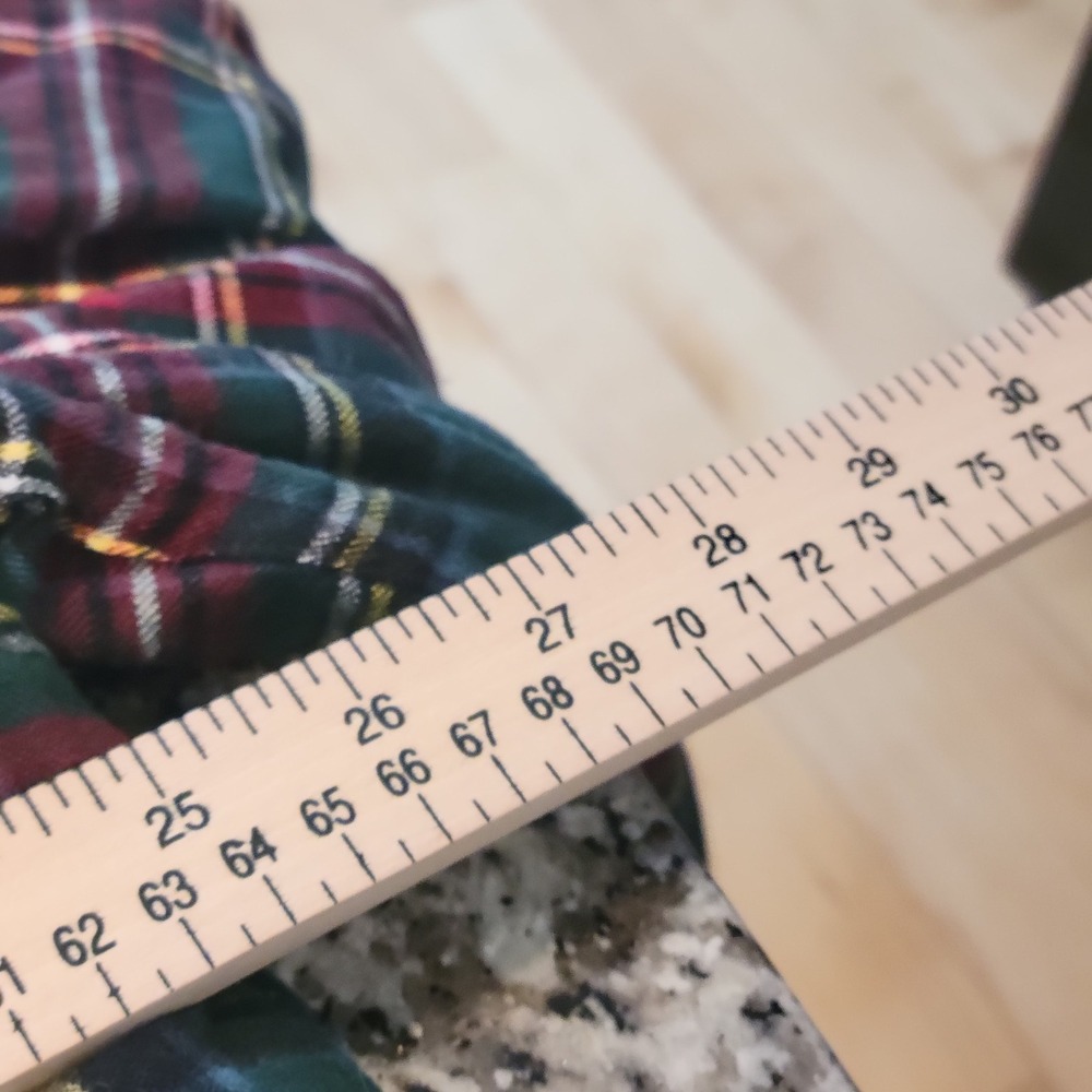 LL Bean Womans Sherpa Lined Plaid Flannel Jacket Hoodie XL Petite Relaxed Fit - Picture 10 of 12